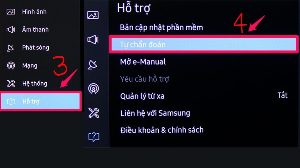 Cách sửa lỗi tivi Samsung bị lỗi phần mềm hoặc xung đột hệ thống