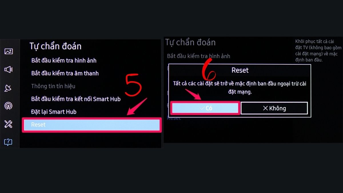 Cách sửa lỗi tivi Samsung bị lỗi phần mềm hoặc xung đột hệ thống