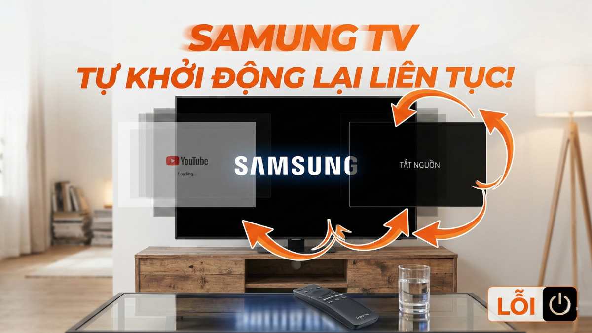 Hiện tượng Tivi Samsung tự tắt và bật lại nhiều lần