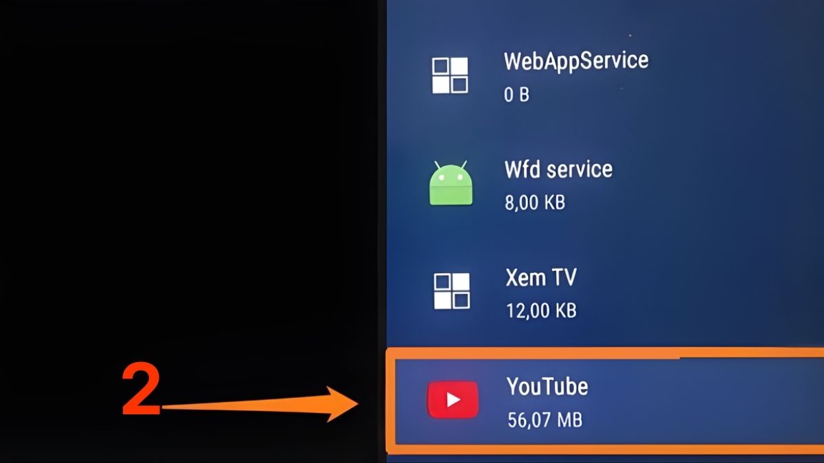 Xóa cache và dữ liệu ứng dụng