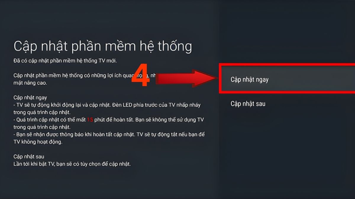 Cập nhật phần mềm (firmware) tivi Sony