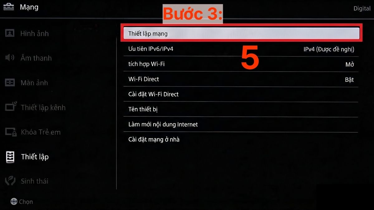 Kiểm tra và khởi động lại kết nối mạng