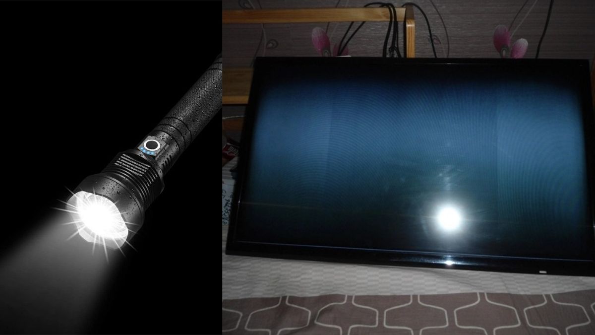Dùng đèn pin soi màn hình