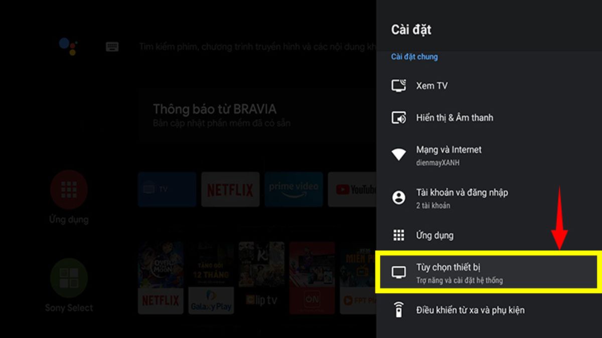 Khôi phục cài đặt gốc (nếu vào được menu)