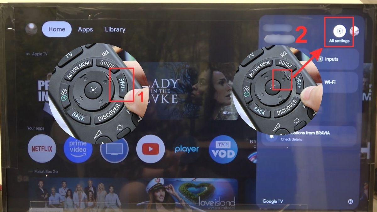 Tắt chế độ tiết kiệm điện trên tivi Sony