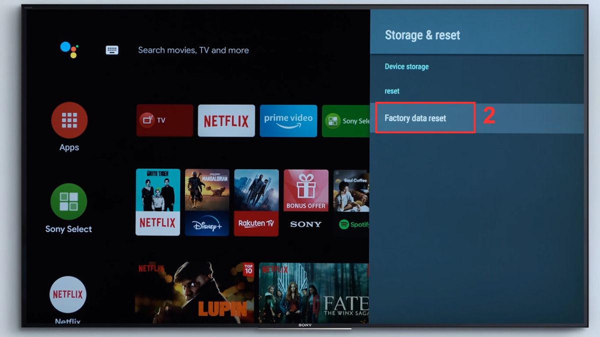 Khởi động lại TV