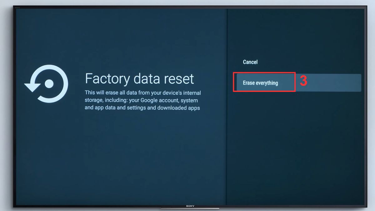 Khởi động lại TV