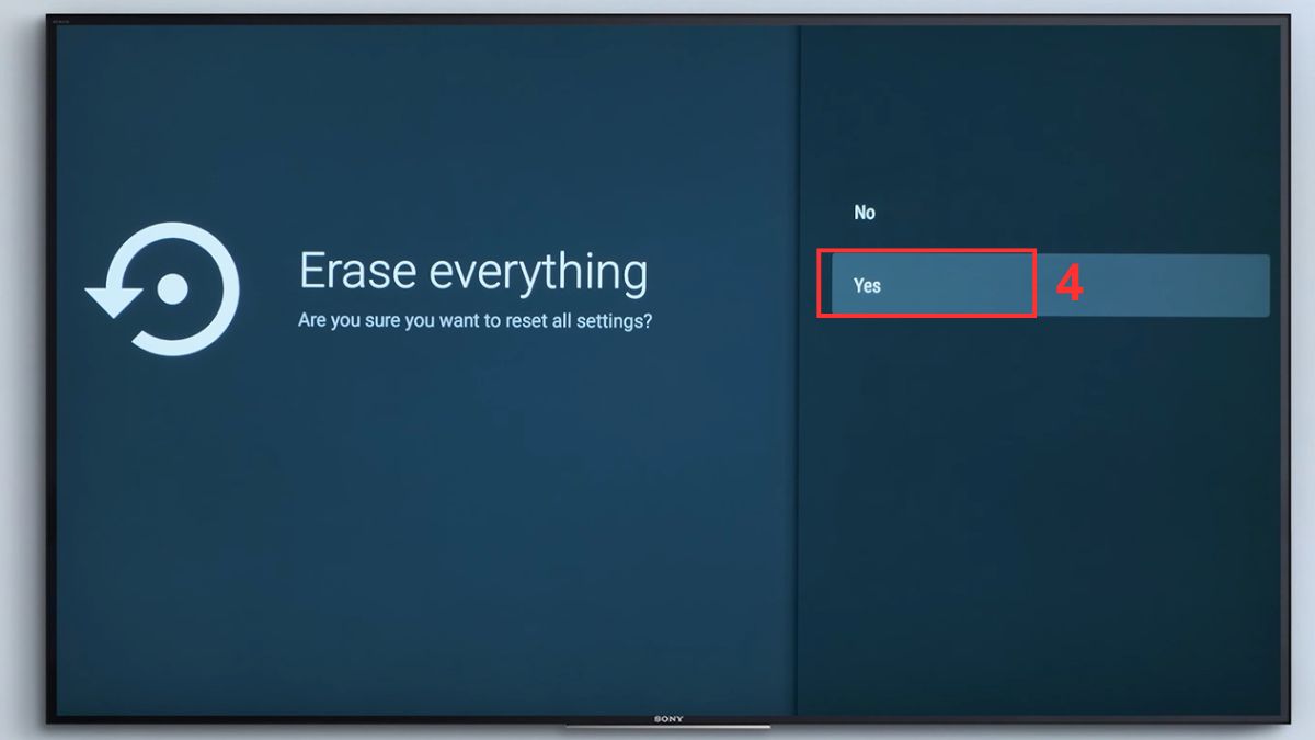 Khởi động lại TV