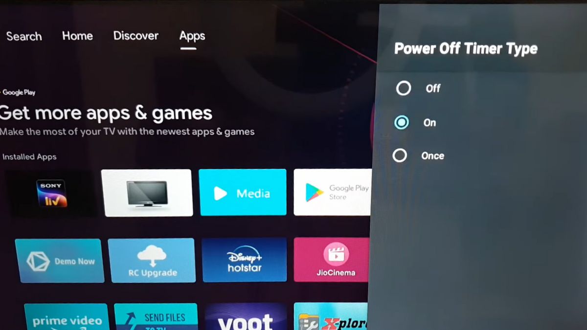 Chế độ hẹn giờ hoặc tiết kiệm điện đang bật
