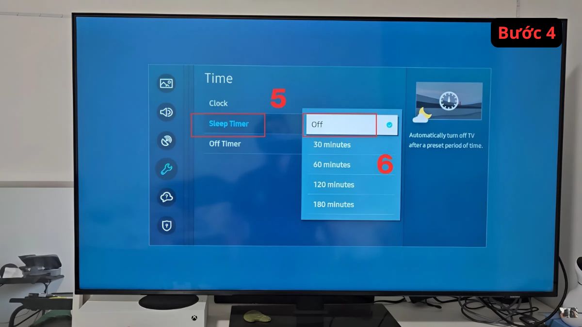 Tắt toàn bộ chế độ hẹn giờ trên tivi
