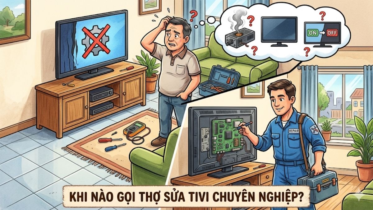 Dấu hiệu cần sửa chữa tivi ngay