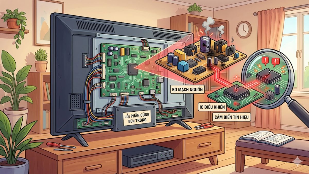 Lỗi phần cứng bên trong tivi