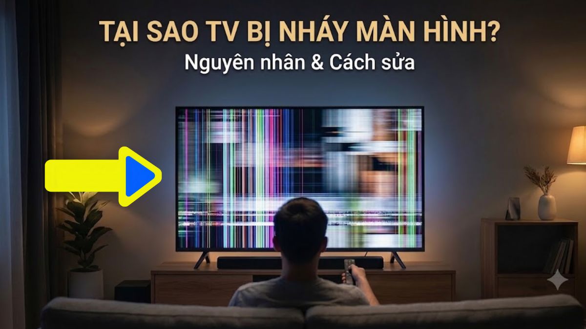 Tại sao tivi bị nháy màn hình? Nguyên nhân do đâu? Cách xử lý lỗi