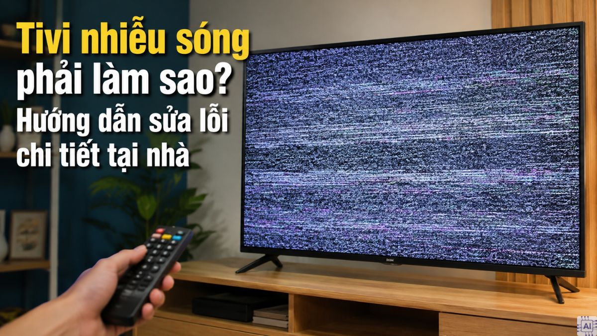 Tivi nhiễu sóng phải làm sao? Hướng dẫn sửa lỗi chi tiết tại nhà