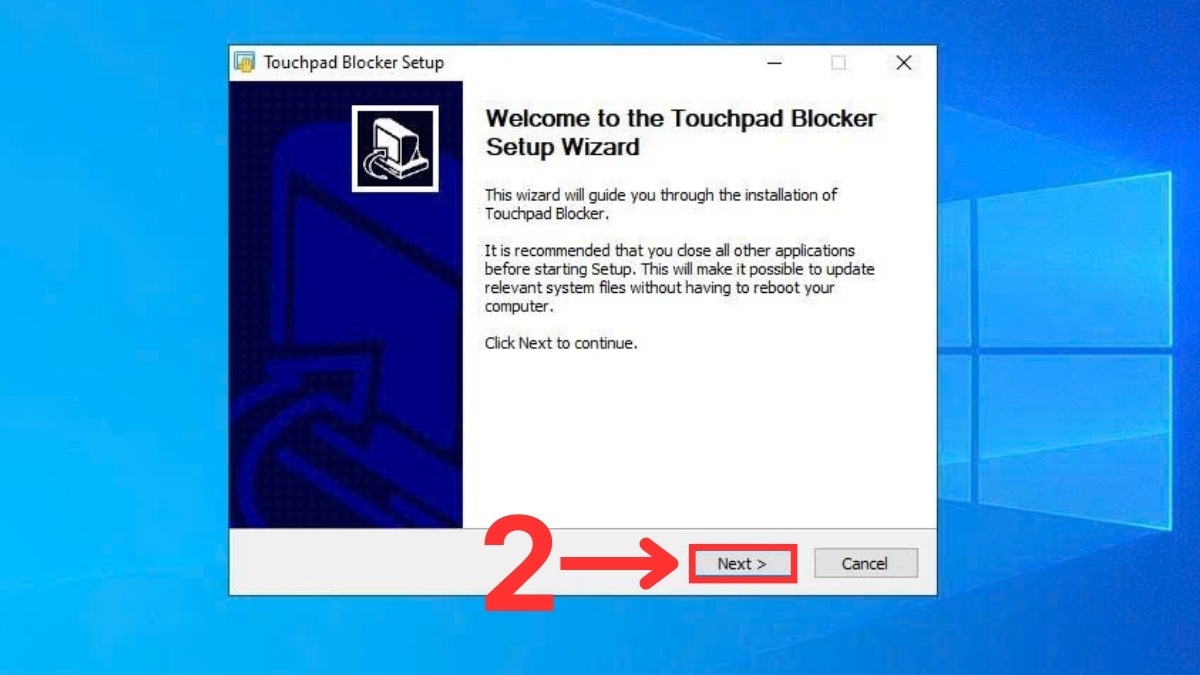 Cách cài đặt phần mềm Touchpad Blocker