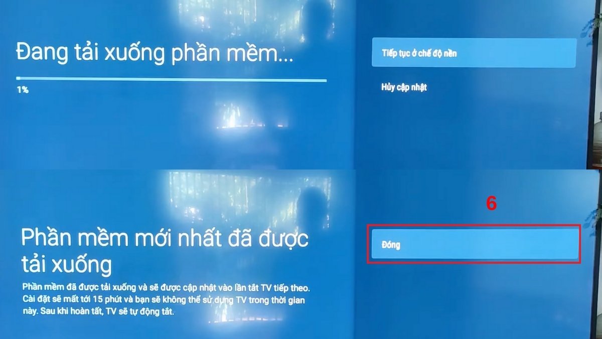 Cập nhật phần mềm tivi Sony