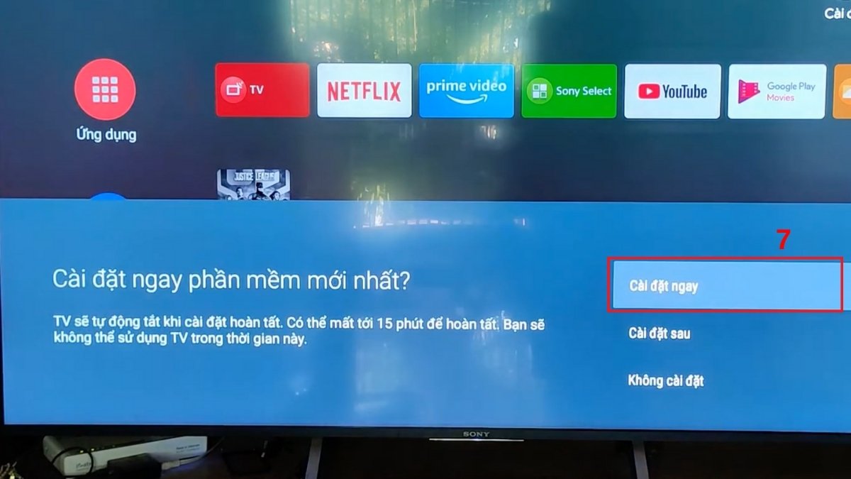 Cập nhật phần mềm tivi Sony