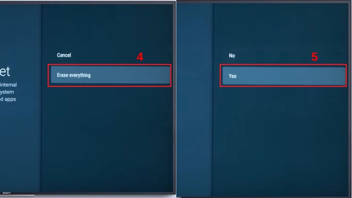 Khôi phục cài đặt gốc (khi các cách trên không hiệu quả)
