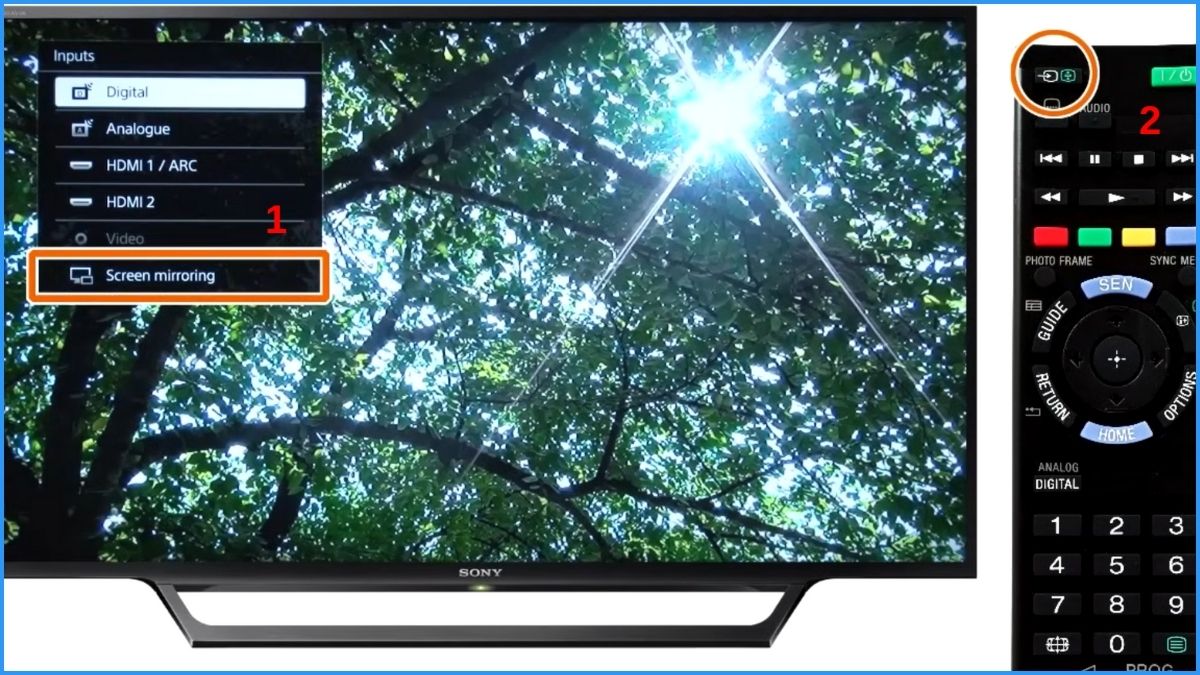 Sử dụng tính năng Cast/Screen Mirroring từ điện thoại