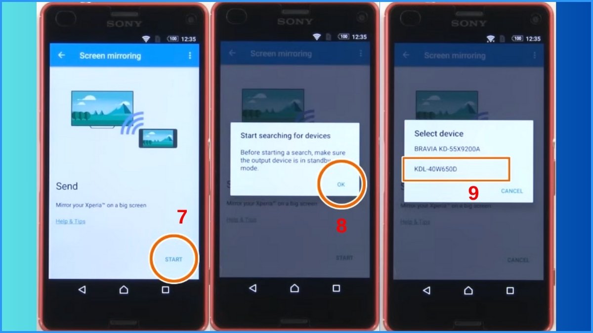 Sử dụng tính năng Cast/Screen Mirroring từ điện thoại
