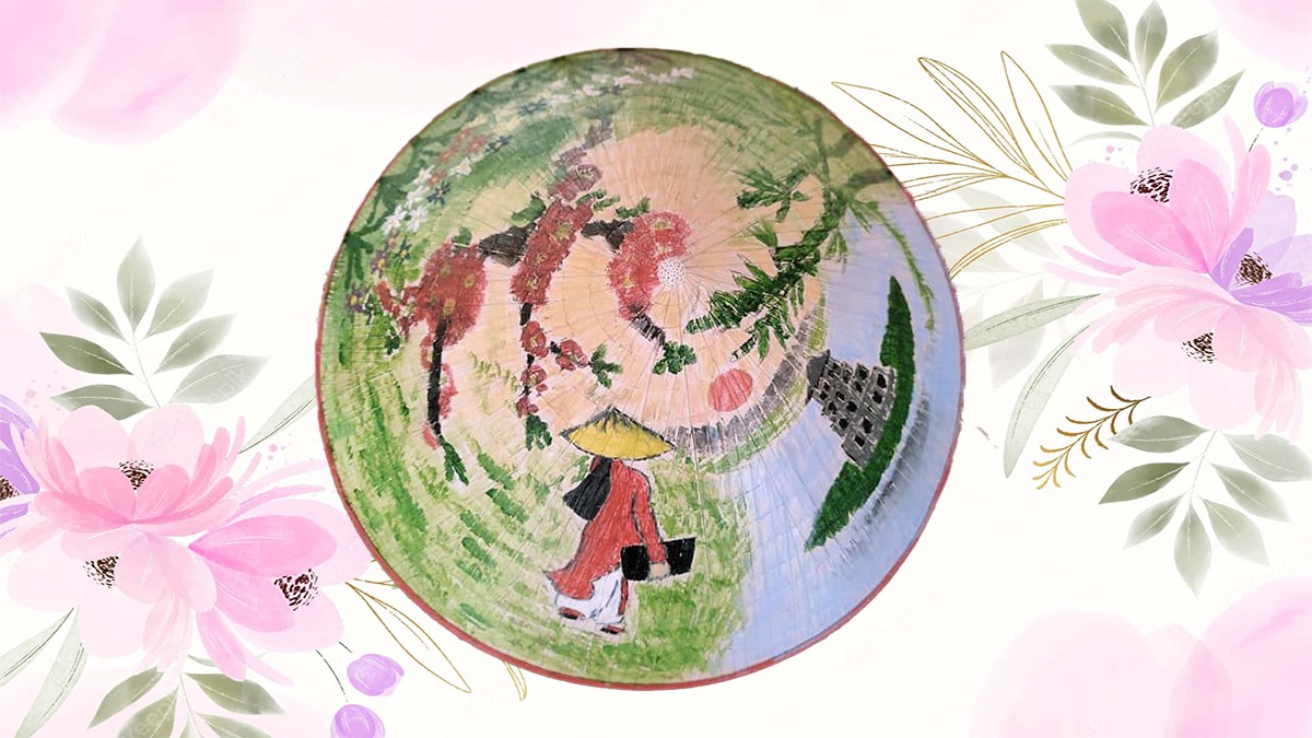 Trang trí nón lá 20/10 tặng cô giáo
