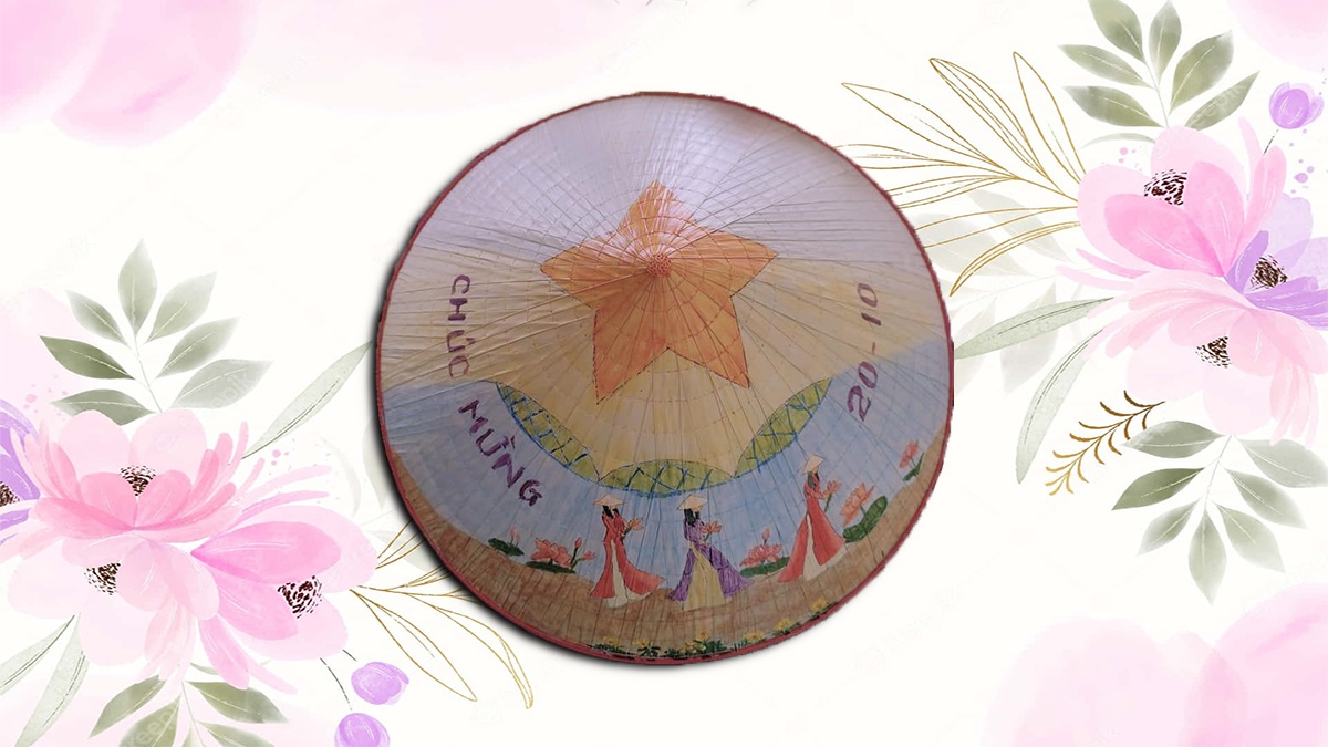 Trang trí nón lá 20/10 tặng cô giáo