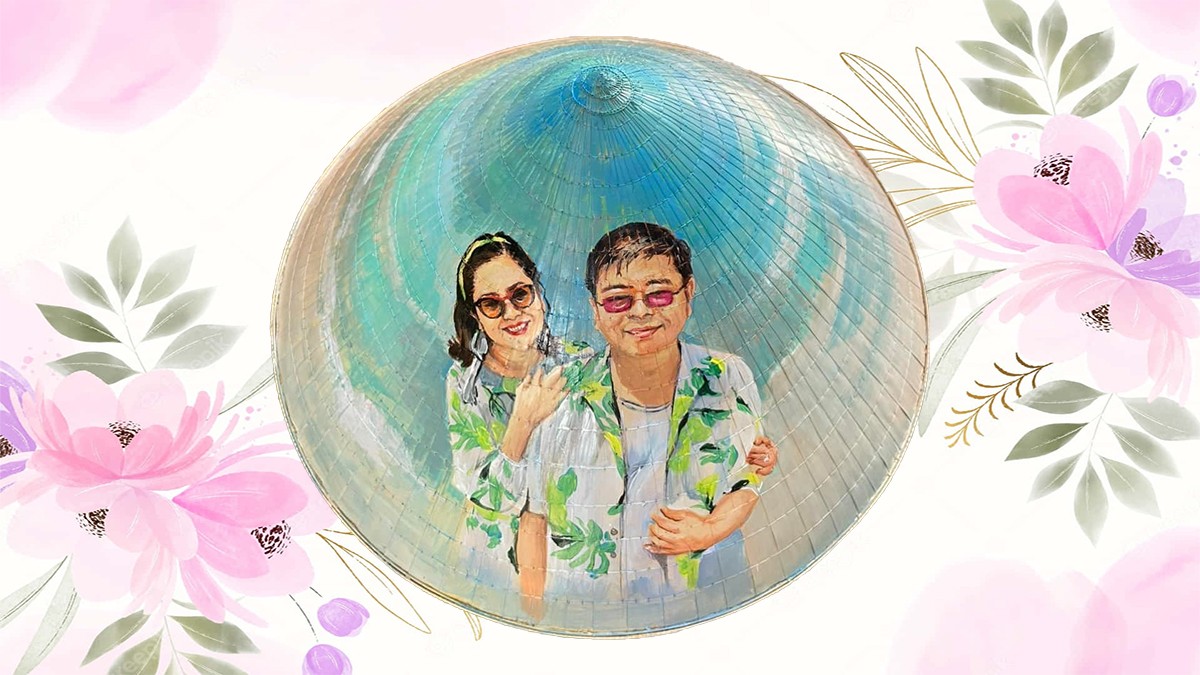 Trang trí nón lá 20/10 đẹp