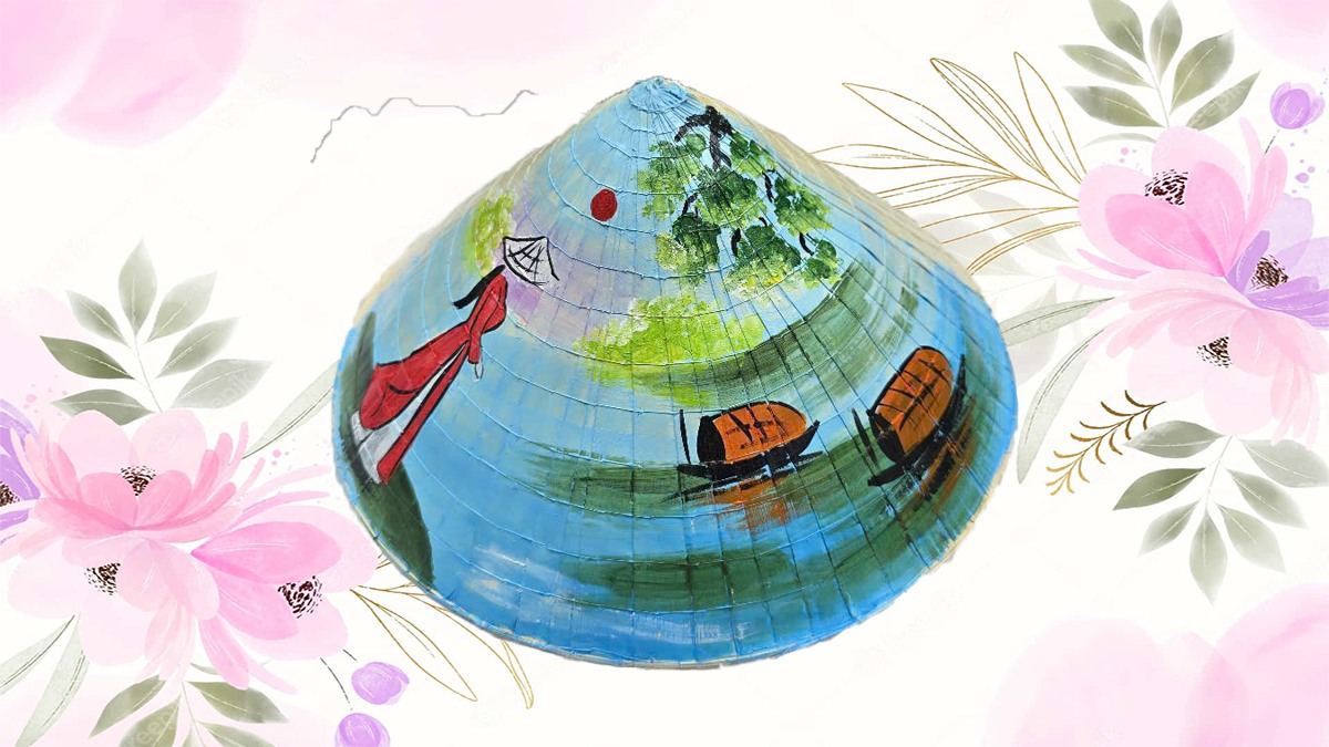 Trang trí nón lá 20/10 đẹp
