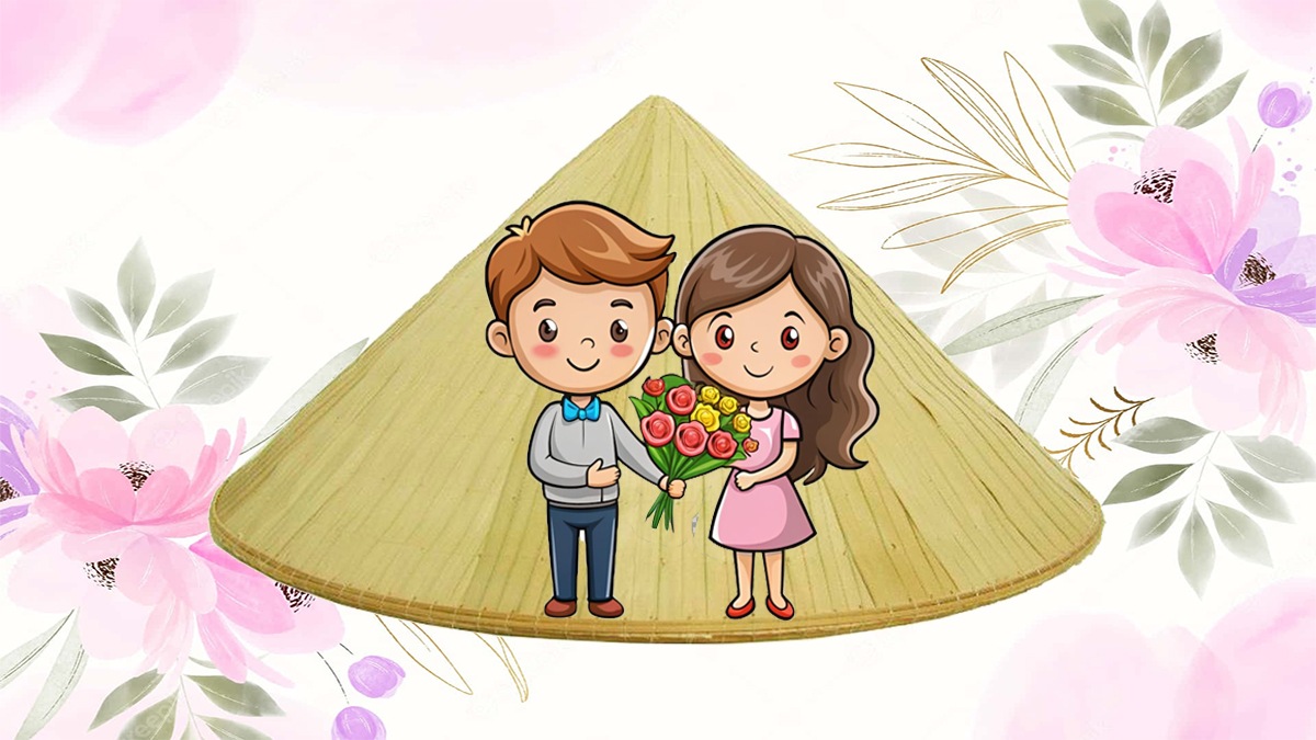 Vẽ nón lá tặng vợ/người yêu