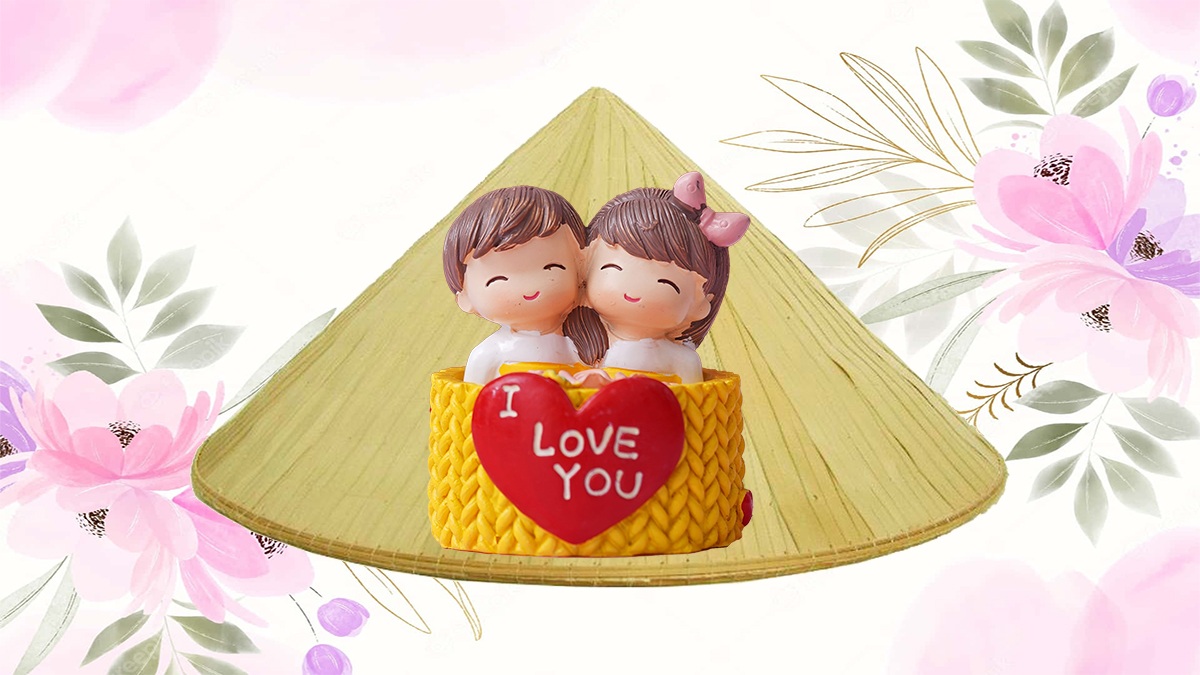 Vẽ nón lá tặng vợ/người yêu