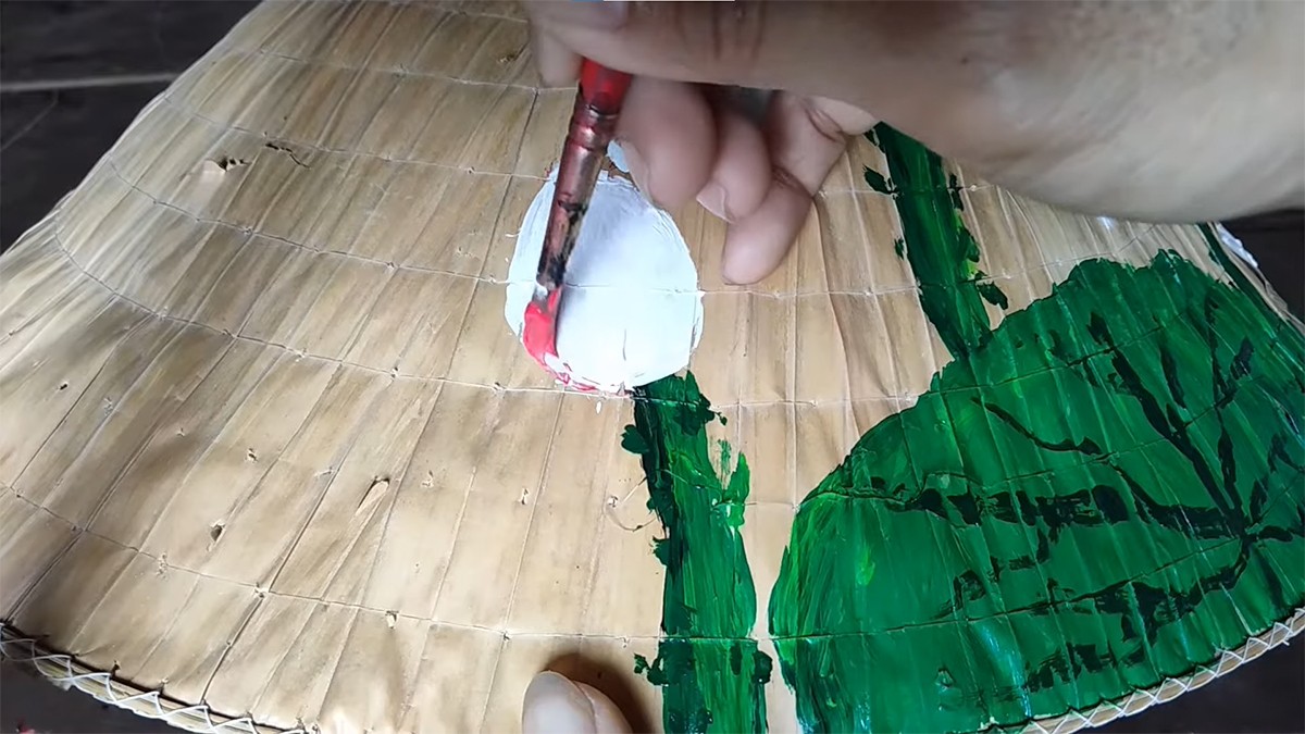 Các bước trang trí nón lá 20/10