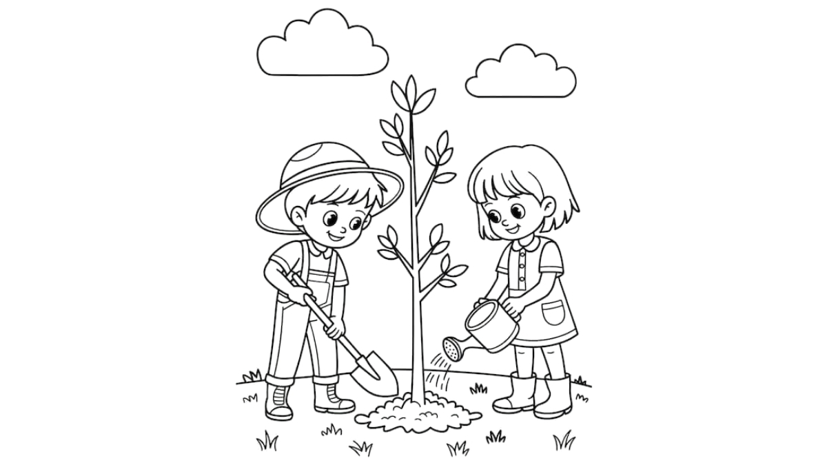 Tranh tô màu hoạt động kỷ niệm 20/10