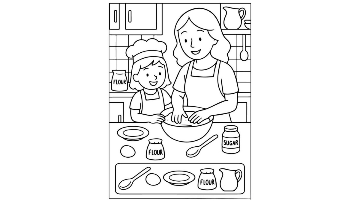 Tranh tô màu hoạt động kỷ niệm 20/10