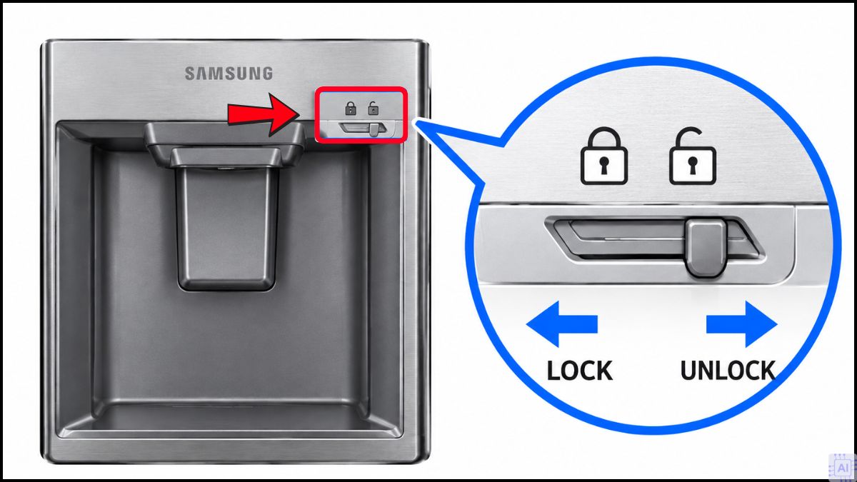 Cách mở khóa bảng điều khiển tủ lạnh Samsung