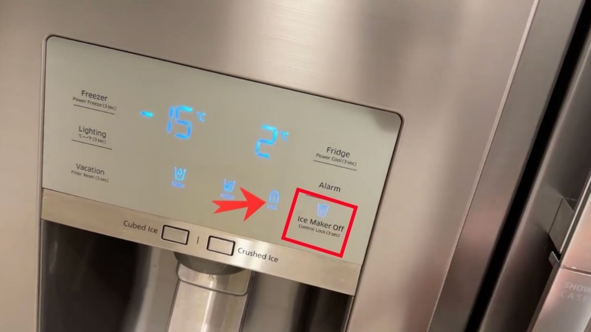 Cách mở khóa bảng điều khiển tủ lạnh Samsung