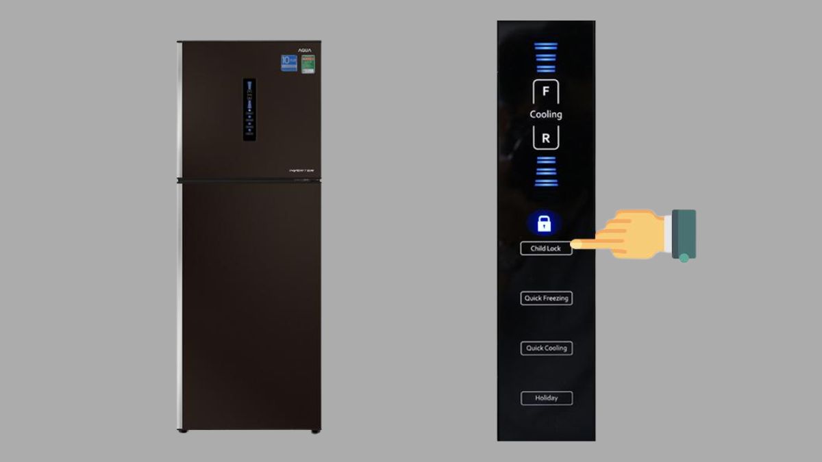 Cách mở khóa bảng điều khiển tủ lạnh Aqua