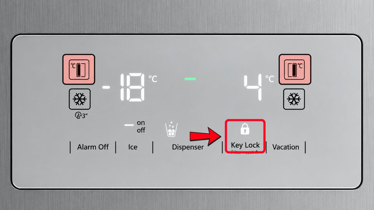 Cách mở khóa bảng điều khiển tủ lạnh Beko