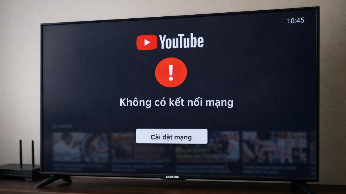 Dấu hiệu cho thấy TV Samsung không kết nối được WiFi