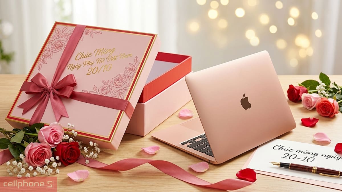 Laptop mỏng nhẹ làm quà 20/10