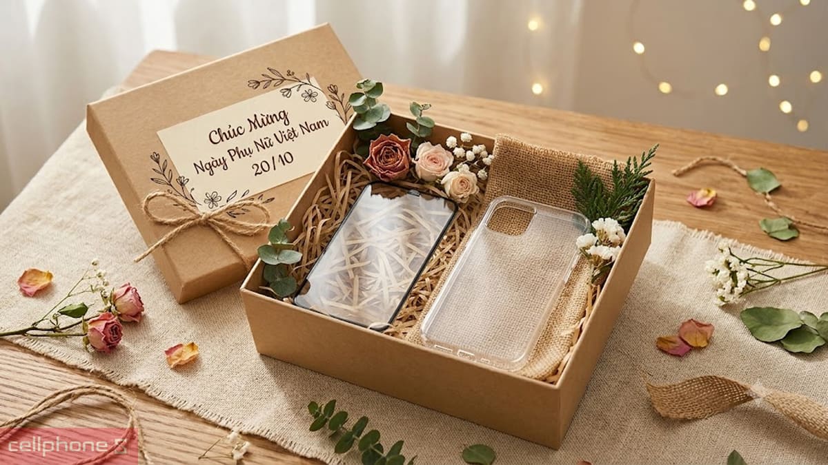 Ốp lưng, kính cường lực làm quà 20/10