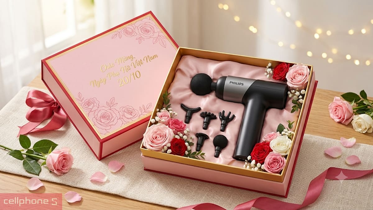 Máy massage làm quà tặng mẹ