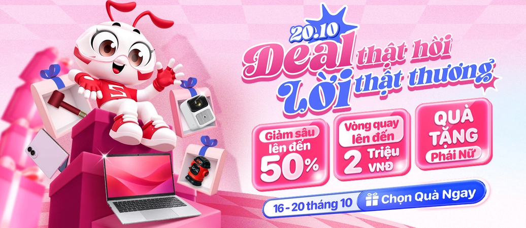 Săn ưu đãi 20/10 giá tốt cùng hàng ngàn quà tặng độc đáo