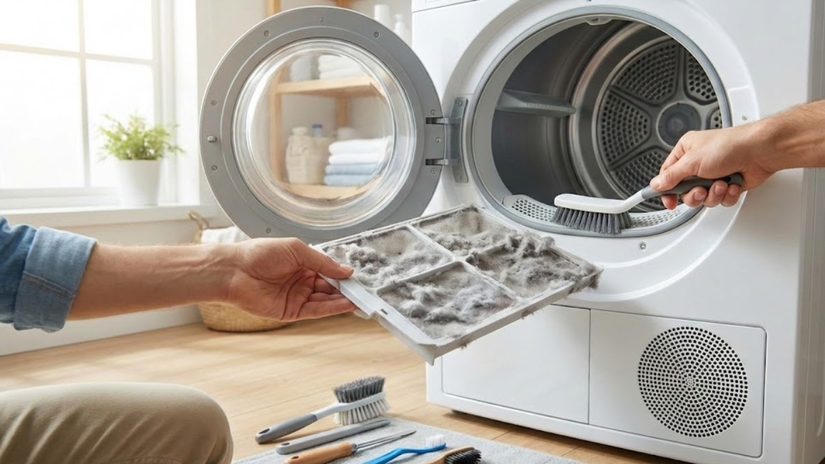 Bao lâu nên vệ sinh máy sấy quần áo một lần?