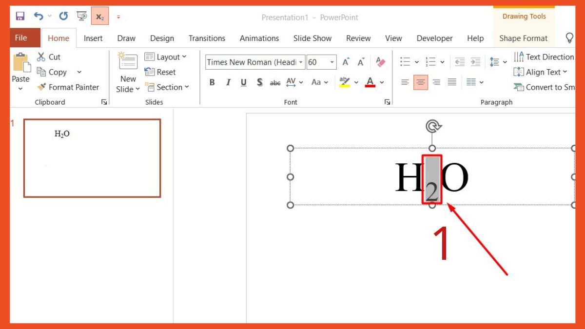 Tùy chỉnh vị trí chữ bằng hộp thoại Font