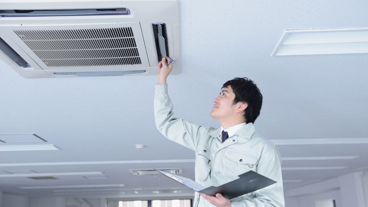 Lắp điều hòa âm trần cho phòng hiện đại