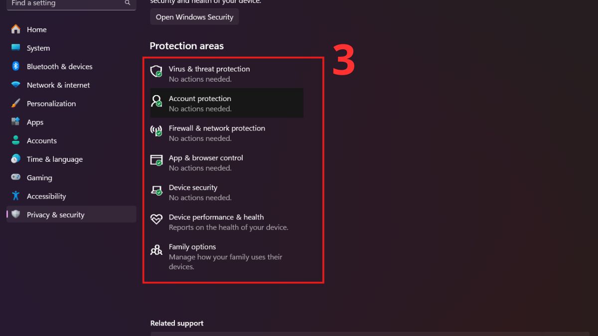 Kiểm tra virus bằng Windows Security