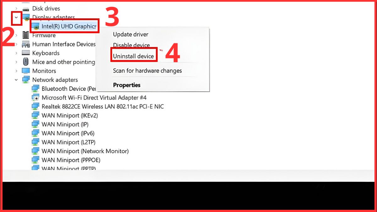 Cập nhật hoặc cài lại driver card đồ họa