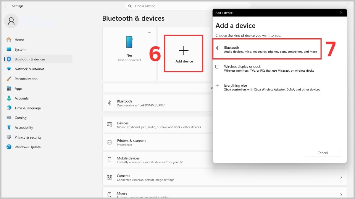 Xóa và kết nối lại thiết bị