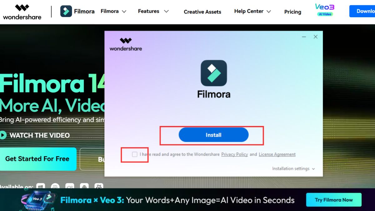 Cách tải và cài đặt Wondershare Filmora