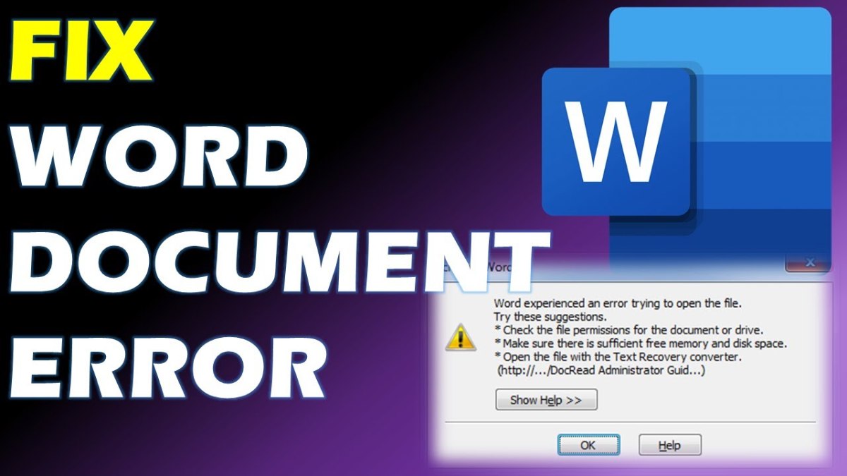 File Word bị hỏng